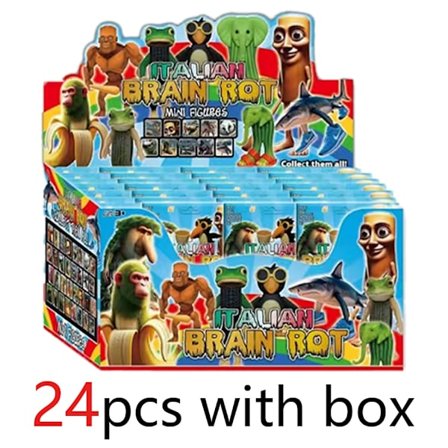 Italian Brainrot AI Eläimet Tung Tung Tung Sahur Figuuri Tralalelo Tralala Figuriininukke Lelu Työpöytä Koriste Malli Ornamentti Lahja