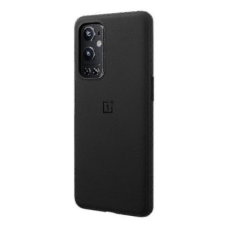 Uusin OnePlus 9 Pro Sandstone Bumper -suojakotelo, yksinkertainen muotoilu, musta/harmaa [HK]