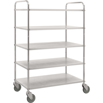 Lätt Hyllvagn Hög 5 Plan Obrom