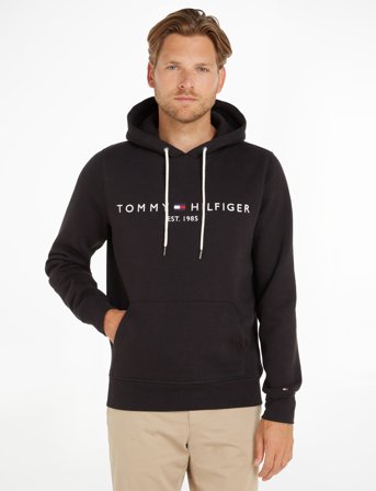 Tommy Hilfiger Core Tommy Logo Hoody - Black - XXXL