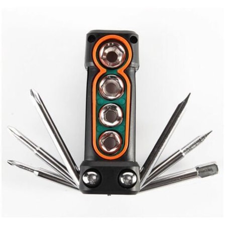 10-i-1 multiværktøjssæt til cykel, cykeltilbehør, foldbar cykelværktøj til cykelreparation