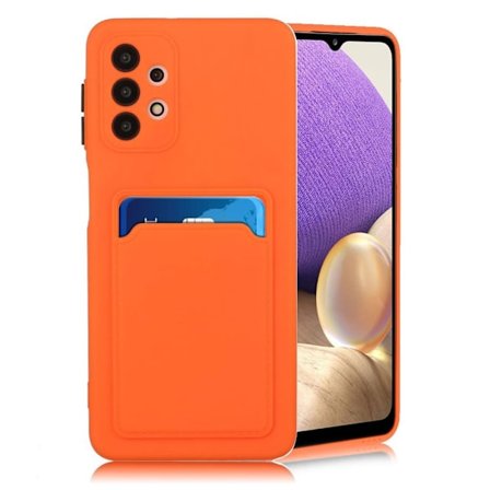 Card Holder Deksel til Samsung Galaxy A32 - Oransje