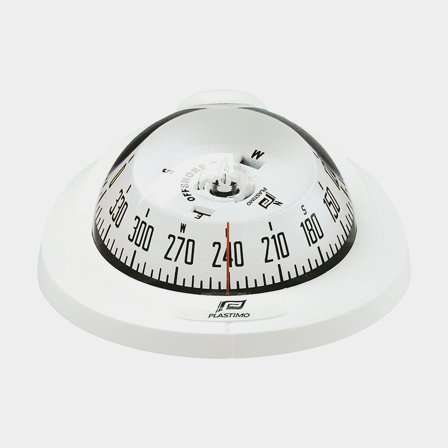 Marine compass Plastimo Offshore 75, Ø70mm, bulkhead mounted, white