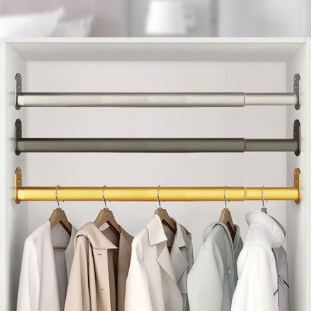 Säädettävä vaatetanko 60-95cm - Hopea