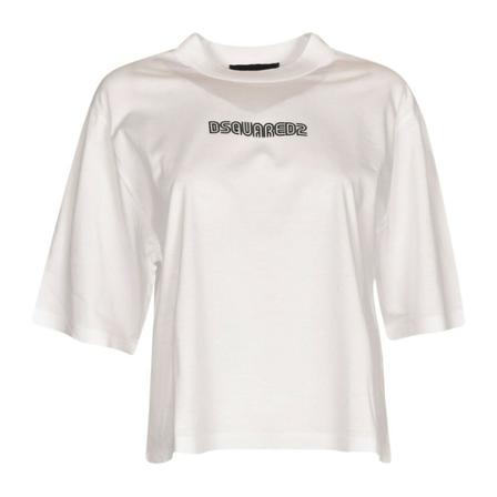 Dsquared2, T-Shirts Wit, Dames, Maat:XS