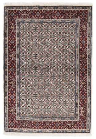 Oriental Moud Rug 102X147 Brown/Black Wool, Persia