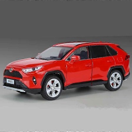 2025 Siste Modell 1:24 Toyota RAV4 SUV Legeringsbil Modell Støpt Metall Leketøy Bil Bilmodell Så