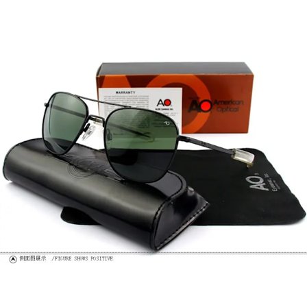 AO Aviation Solglasögon Herr Med Originalkartong Fodral Rengöringsduk Vintage Retro Solglasögon American Optical gafas de sol hombre