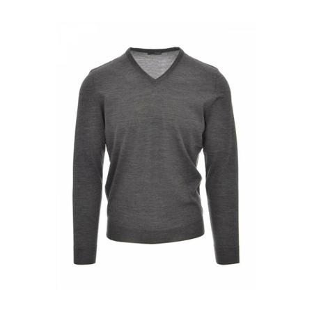 Drumohr, V-neck Knitwear Grijs, Heren, Maat:M,elastisch