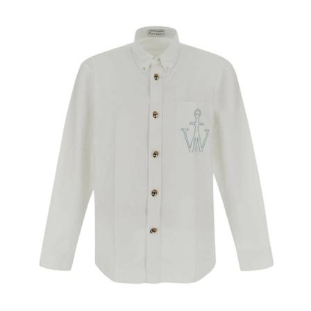 JW Anderson Elephant Eye Clic Fit Shirt Hvid, Herre Skjorter