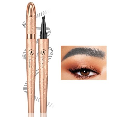 IC Ögonbrynspenna med fyra klor, rörkroppen är gjord av plast grå