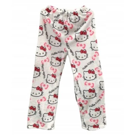 HelloKitty-sarjakuvaflanellipyjama, pehmoiset ja paksut eristävät pyjamat naisille - Valkoinen Valkoinen XL Valkoinen XL-yux