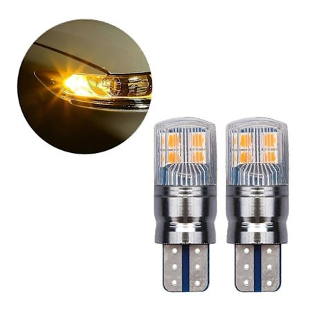 2 stk 800lm W5w 3030 Smd Canbus Bil Lastebil T10 Led Kil Erstatningslampe Bak Instrumentpanel Lampe Lyspærer For Posisjonslys