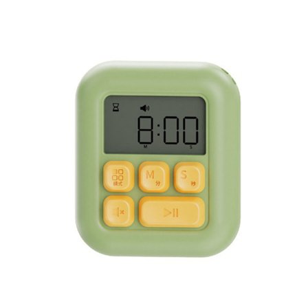 Sød Grøn Digital Køkkentimer Magnetisk Præcis Nem Brug Tydelig Alarm til Familie Skole Kontor