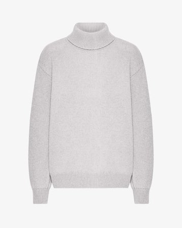 Merino Wool Turtleneck - Snow Melange - Female - 2XL