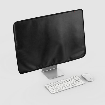 Støvbeskyttende cover til Apple iMac (24", sort), kompatibel med Apple