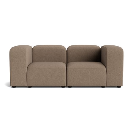 Milo 2 personers sofa - Loop Mørk Beige - 200x100x72 - Sofa, 2 personers sofa