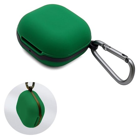 Samsung Galaxy Buds Pro enkelt silikonfodral med spänne - Grön