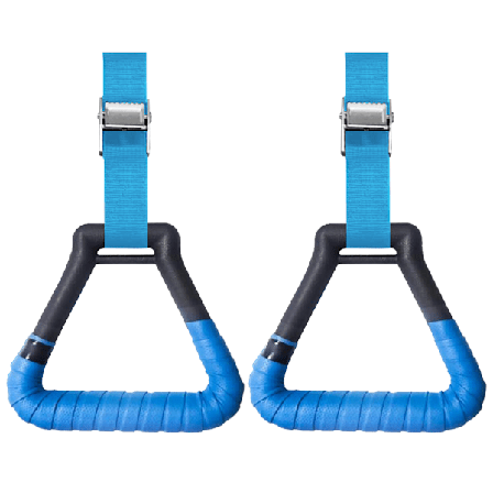 2 st Gymnastikringar med justerbara spännen Remmar Professionella Fitnessringar med halkfria svettabsorberande handtejper Perfekt för träning
