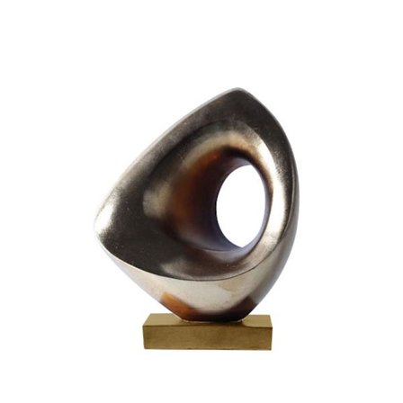 Kultainen musta polyresiini toteemi, 22x13x28cm koristepatsas