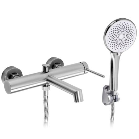 Badkarsblandare Rea Js-A701303N Borstad Nickel