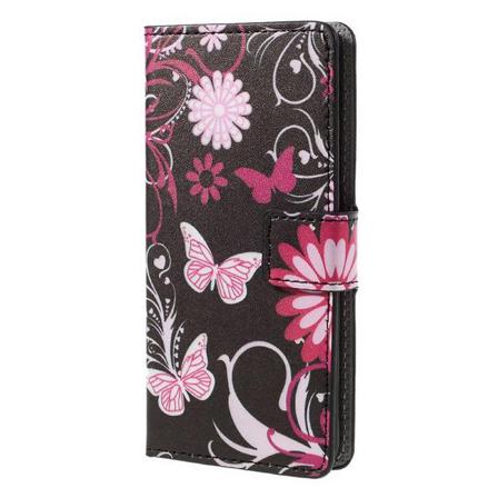 Plånboksfodral Samsung Galaxy S10 - Svart med Fjärilar