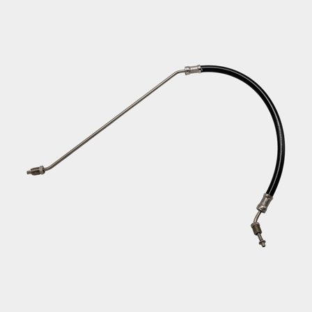 Powertrim hydraulslang SX för Volvo Penta, styrbord ned, art nr 19854, tillverkad i gummi och rostfritt stål, svart