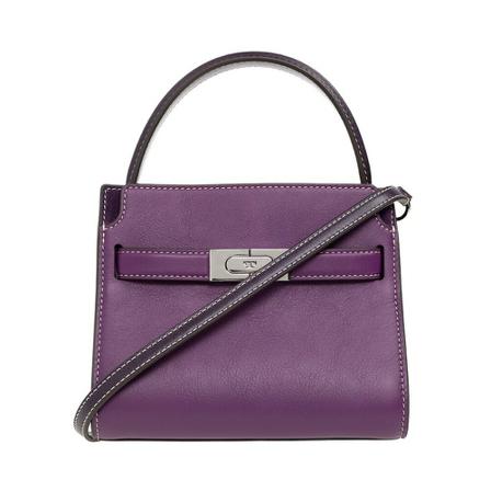 Tory Burch, ‘Lee Radziwill Petite’ shoulder bag Paars, Dames, Maat:ONE Size,Katoen