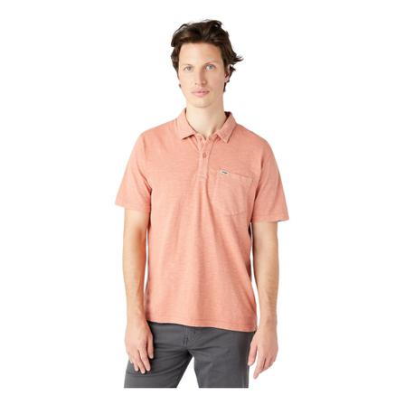 Wrangler, Polo Overdye Czerwony, Mężczyzna, Rozmiar: M