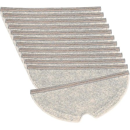 12-pakning rengjøringskluter for Roborock Q7 Max S6 Maxv S5 S50 S51 S55 S6 S5 Max Q7 Max Plus / Q7 Max+ støvsuger, reservedeler mopp for Xia