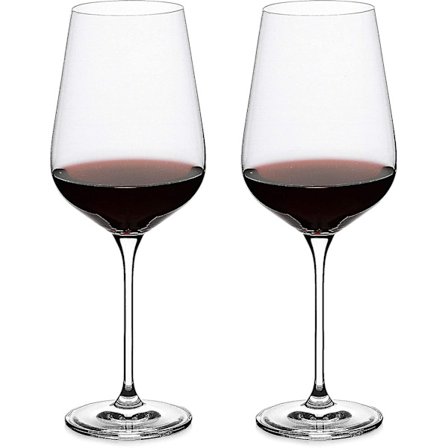 Premium Kristallvinglas (set om 2) - handblåst - klart, perfekta vingåvor för fest, alla hjärtans dag, årsdag eller alla tillfällen