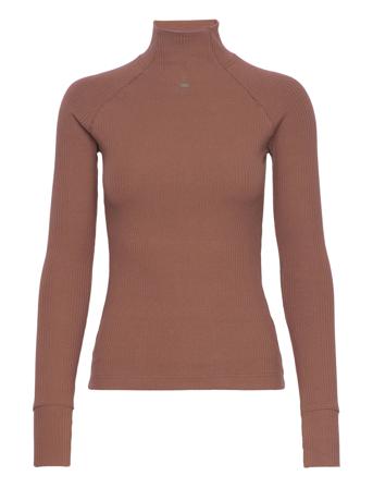 Rib Mock Slim LS Wmn Brown G-Star RAW