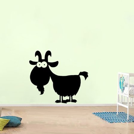 Glad get vinyl vägg klistermärke