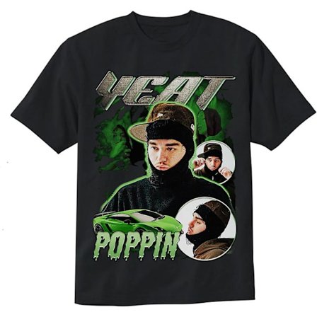 Hip Hop Rap Trap -räppärit Laulajat Katumuoti Vintage-tyyliset Yeat T-paidat