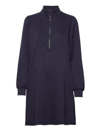 Mljocelyn Lia L/S Sweat Abk Dress 2F A. Dresses Sweatshirt Dresses Navy Mamalicious