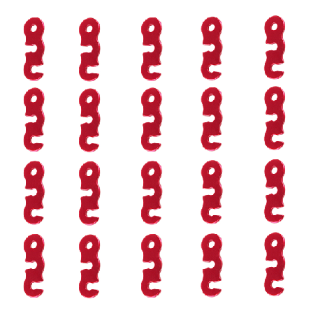 20 Stycken Guy Line Cord Justerare Vindtät Rep Spänne Canopy