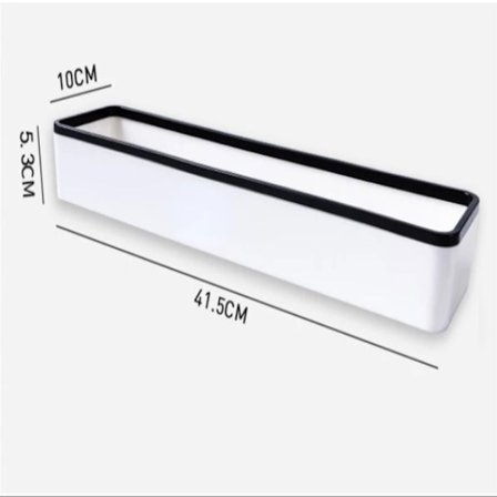 Vägghängande skåp Toalettställ Hylla Organizer SVART