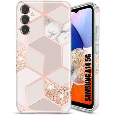 Beskyttelsescover - BOOLING - til Samsung Galaxy A14 5G - Rosa - Slim - Ridsefast