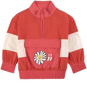 Oii Anorak Blocked Oii Daisy Orange Red/Misty Rose 134/140 cm - Coats and jackets - 134/140 cm - Red