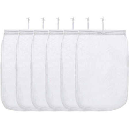 Osteklede - Pakke med 6 - Silduk - Sil - Nøttemelkpose - Sileduk - Soyamelkfilterpose - Filterpose for mandelmelk, juice og Gr