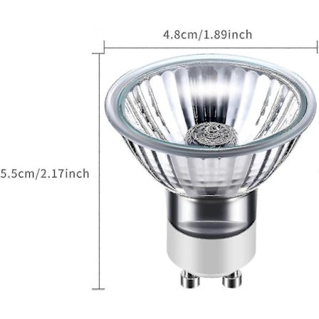 25W Erstatningslampe for Lysvarmer, GU10 + C 120 V 25 W (4-pakning)