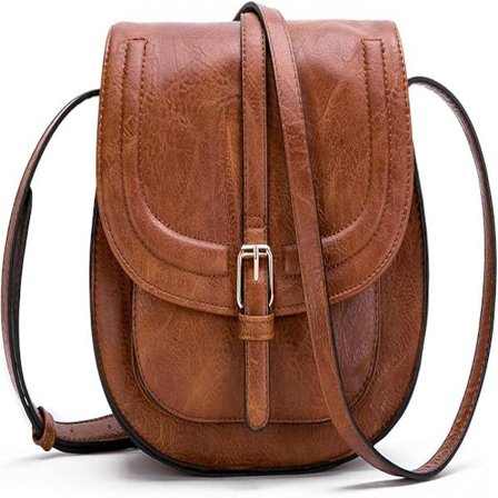 Naisten crossbody-laukku, pieni olkalaukku ja vintage-satulalaukku vegaanisesta nahasta