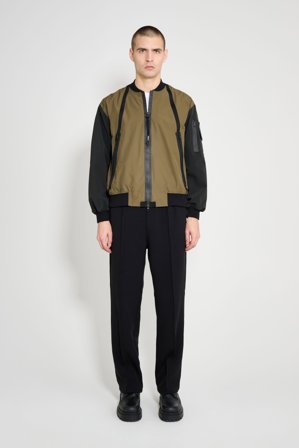 Bredsand Zip Bomber Jacket Green