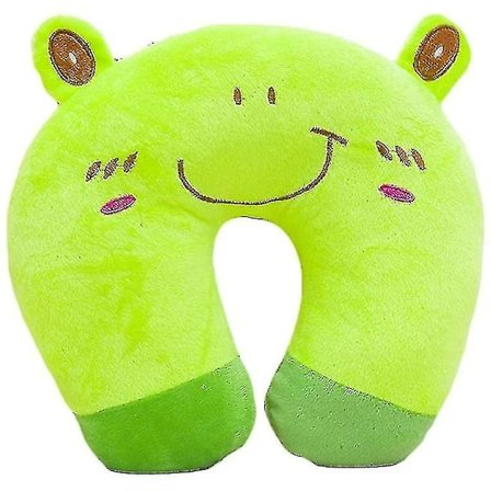 Frosk Reise Nakkepute U-formet Pute Dyr Varm Komfortabel Reisepute For Fly Fly Bil Tog