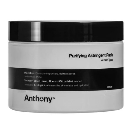 Anthony Logistics Purifying Astringent Pads 60 stk, Skincare, Ansigtspleje, Masker