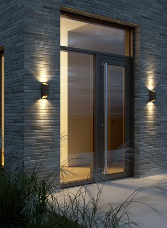 Nico Square vegglampe - rust