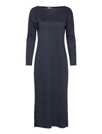 Vitinny L/S Midi High Slits Dress/Su/Ka Blue Vila