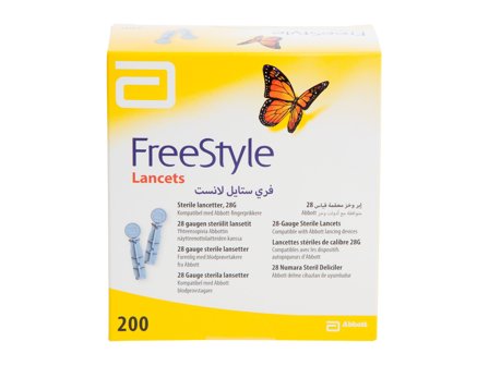Freestyle Lansetter 28G, 200 stk.