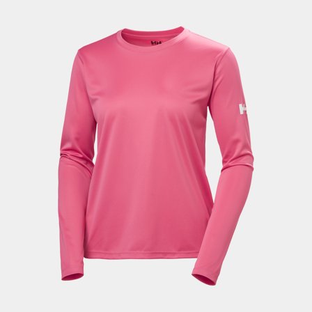 UV-tröja långärmad Helly Hansen Tech Crew Long Sleeve 2.0 Cascadia Pink, dam, X-Large