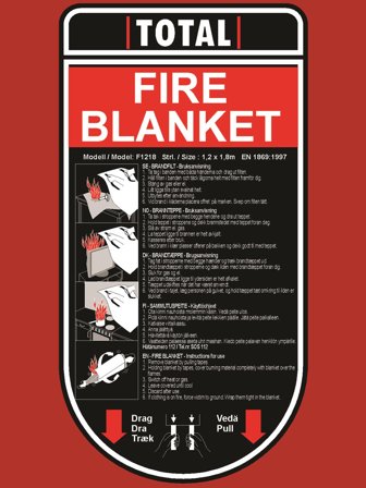 Total SE61216 Brannteppe 120 x 180 cm, Redning